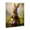 Stupell Industries Bunny with Easter Basket Canvas Design by Franklyn Gregory